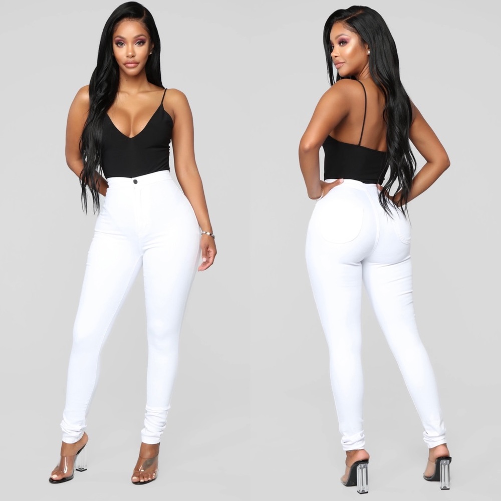 Super High Waist Denim Skinnies NWT